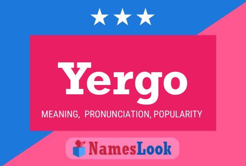 ملصق اسم Yergo