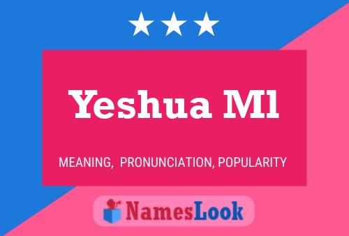 ملصق اسم Yeshua Ml