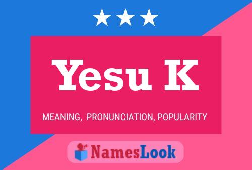 ملصق اسم Yesu K