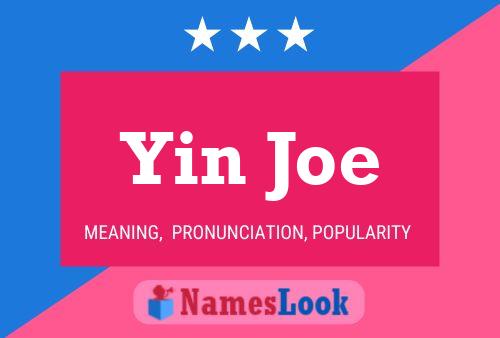 ملصق اسم Yin Joe