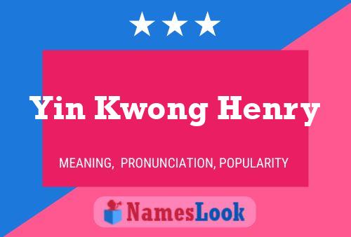 ملصق اسم Yin Kwong Henry