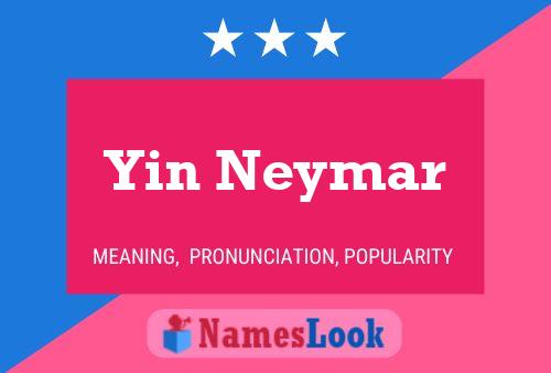 ملصق اسم Yin Neymar