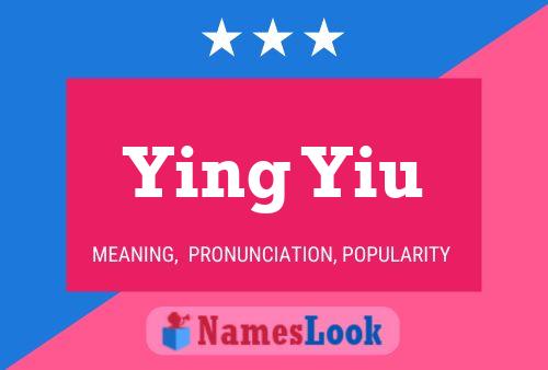 ملصق اسم Ying Yiu