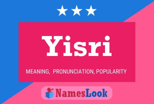 ملصق اسم Yisri