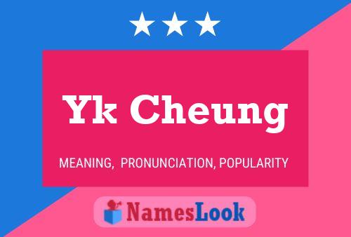 ملصق اسم Yk Cheung