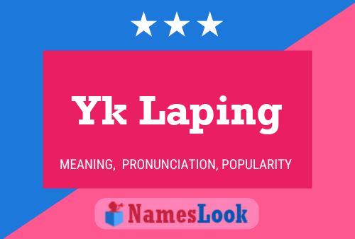 ملصق اسم Yk Laping