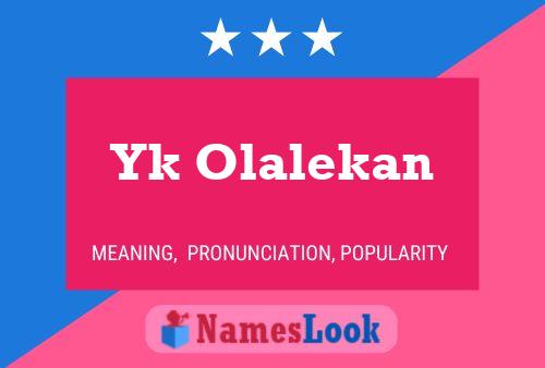 ملصق اسم Yk Olalekan