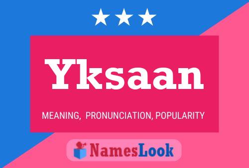 ملصق اسم Yksaan