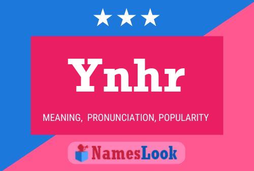 ملصق اسم Ynhr