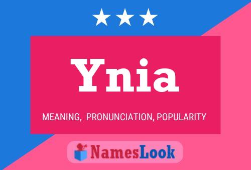 ملصق اسم Ynia