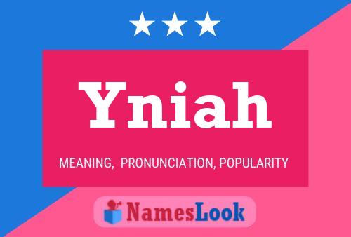 ملصق اسم Yniah