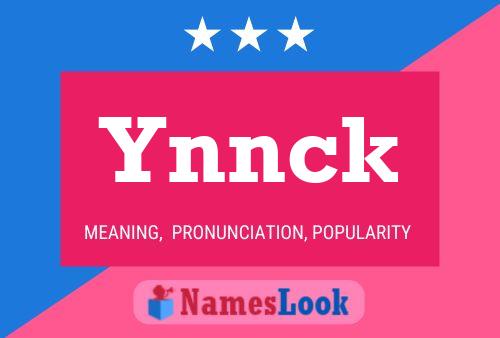 ملصق اسم Ynnck