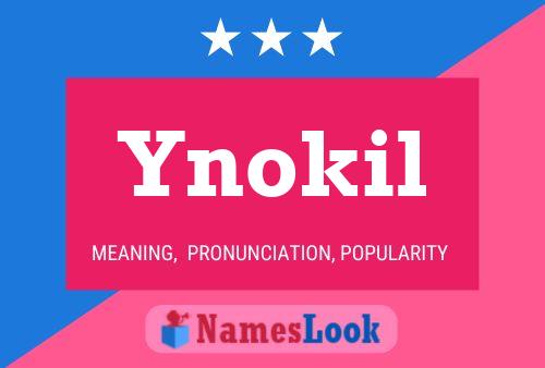 ملصق اسم Ynokil