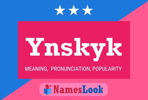 ملصق اسم Ynskyk