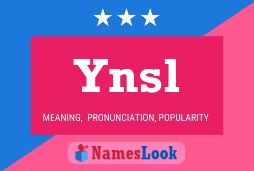 ملصق اسم Ynsl