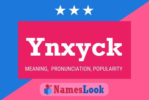 ملصق اسم Ynxyck