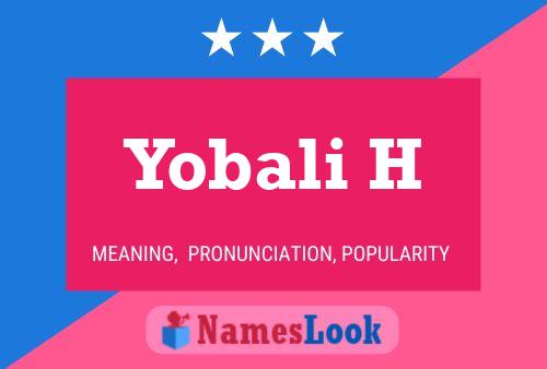 ملصق اسم Yobali H