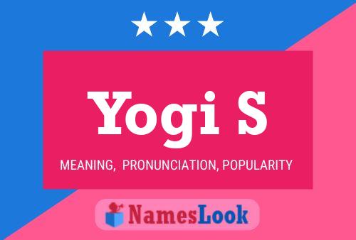 ملصق اسم Yogi S