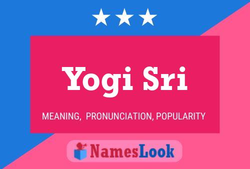 ملصق اسم Yogi Sri