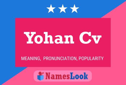 ملصق اسم Yohan Cv