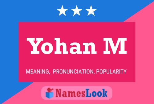 ملصق اسم Yohan M