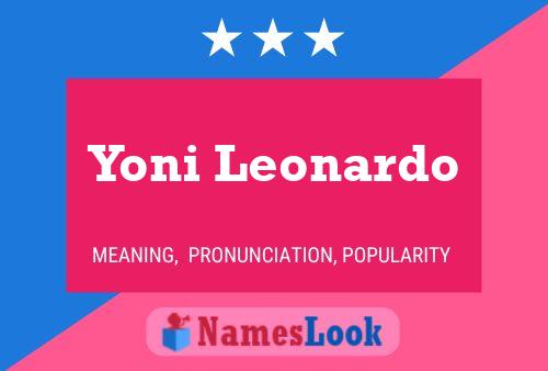 ملصق اسم Yoni Leonardo