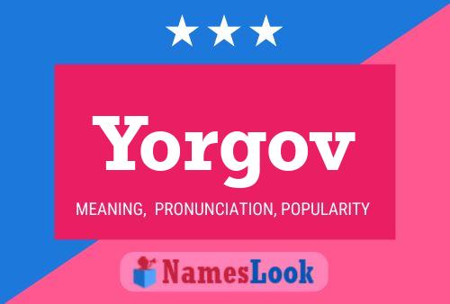 ملصق اسم Yorgov