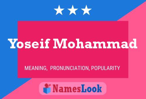 ملصق اسم Yoseif Mohammad