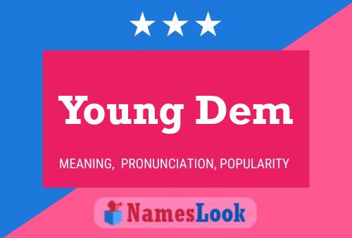 ملصق اسم Young Dem