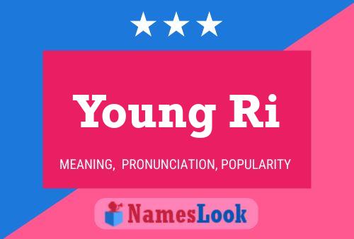 ملصق اسم Young Ri