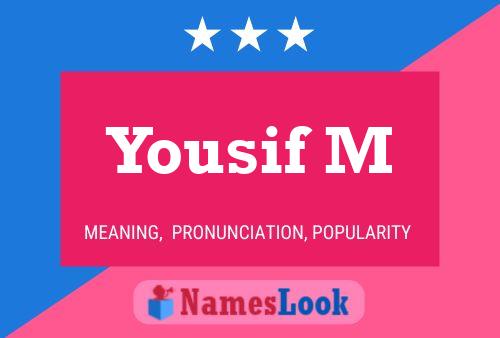 ملصق اسم Yousif M