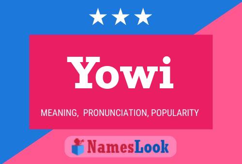 ملصق اسم Yowi