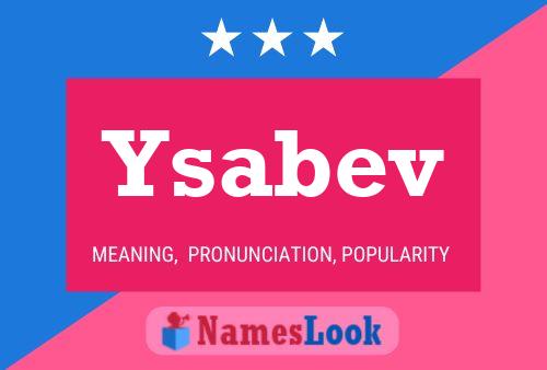 ملصق اسم Ysabev