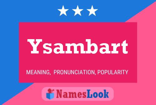 ملصق اسم Ysambart