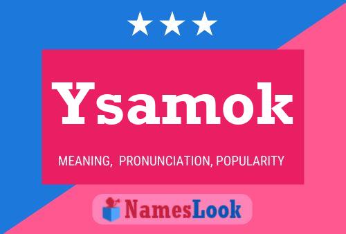 ملصق اسم Ysamok