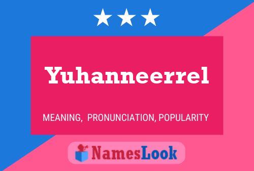 ملصق اسم Yuhanneerrel