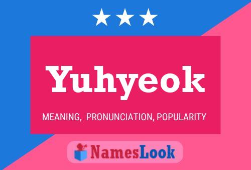 ملصق اسم Yuhyeok