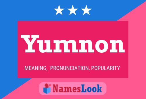 ملصق اسم Yumnon