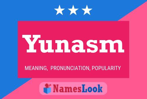 ملصق اسم Yunasm