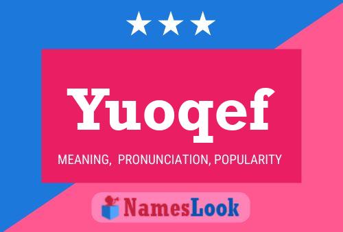 ملصق اسم Yuoqef