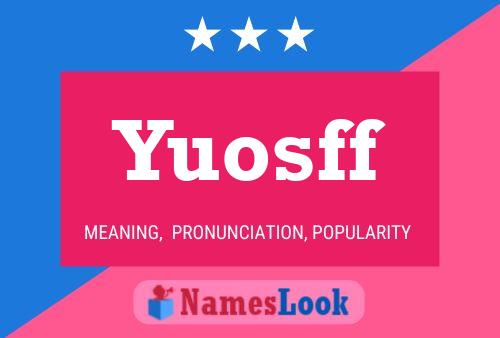 ملصق اسم Yuosff