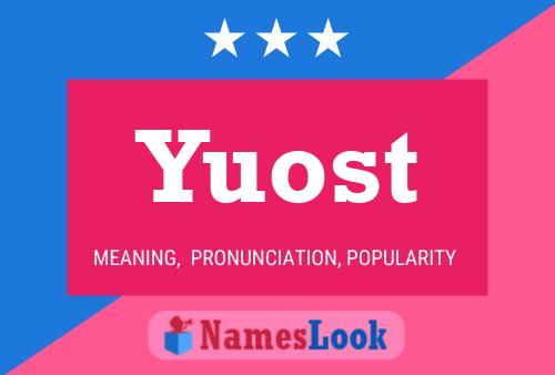 ملصق اسم Yuost