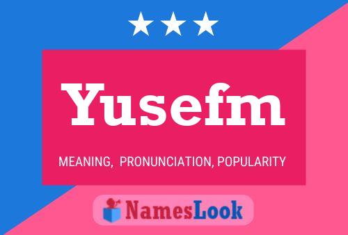 ملصق اسم Yusefm