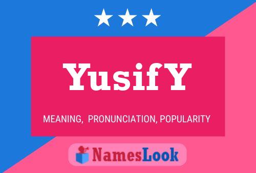 ملصق اسم Yusif Y