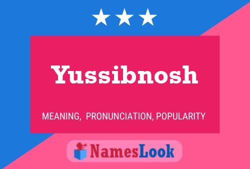 ملصق اسم Yussibnosh