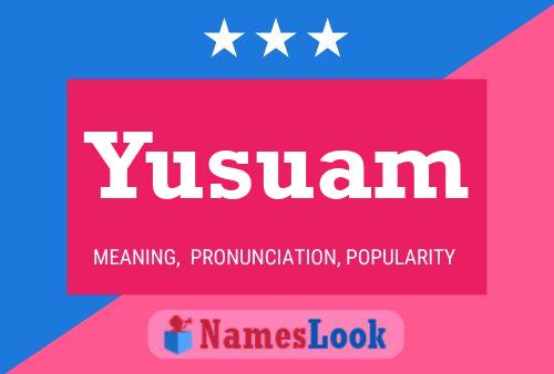 ملصق اسم Yusuam