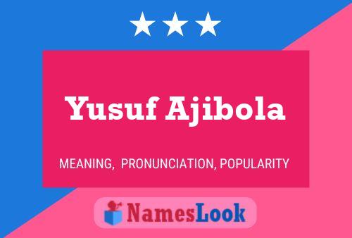 ملصق اسم Yusuf Ajibola