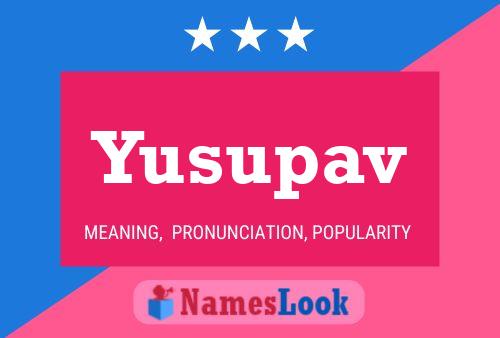 ملصق اسم Yusupav