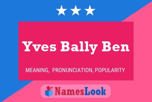 ملصق اسم Yves Bally Ben