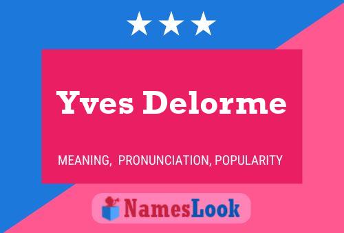 ملصق اسم Yves Delorme